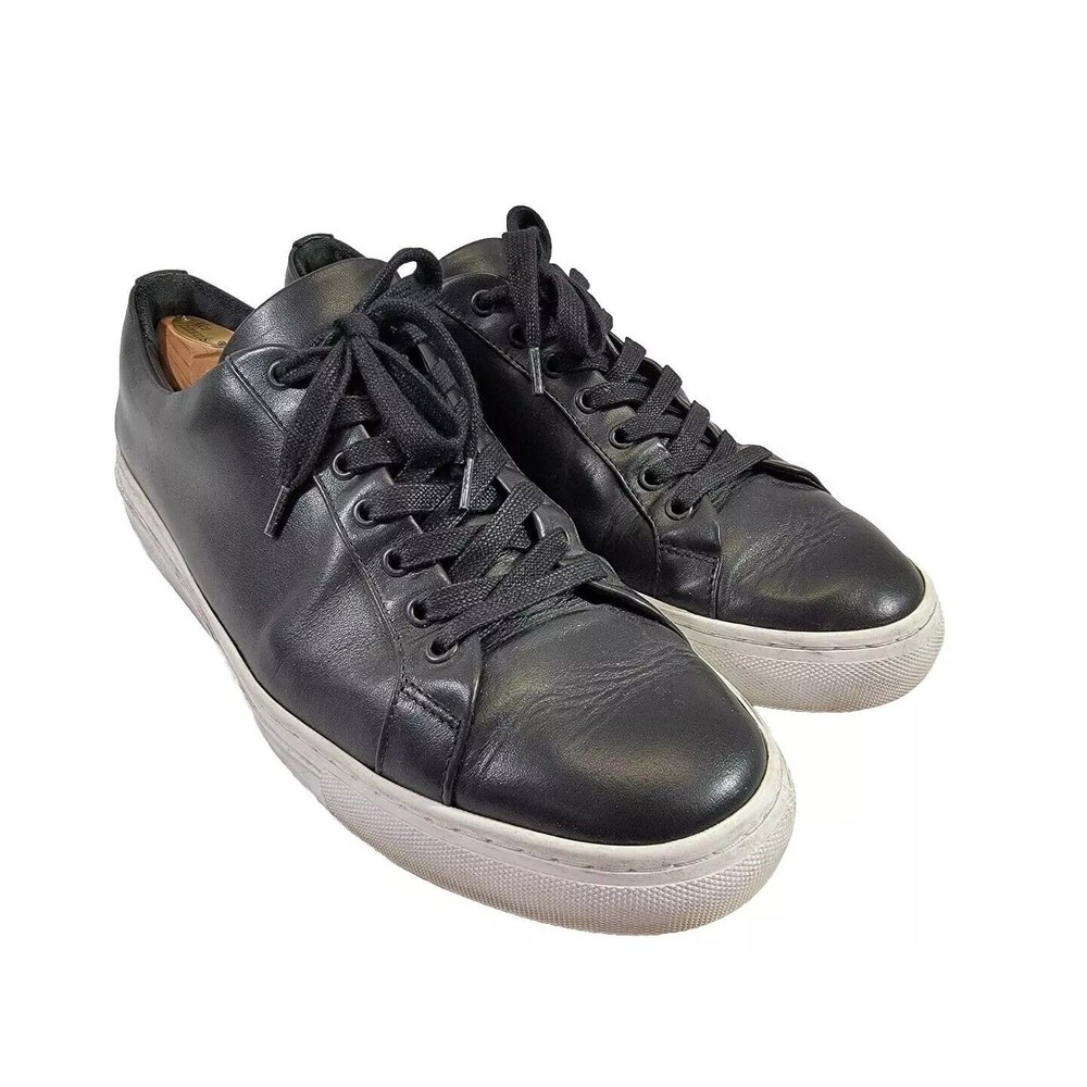 Thursday 13 Everyday Nappa Leather Low Top Sneaker Shoes Black‎ Casual EUC